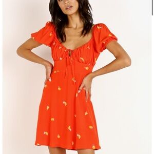 ASTR the Label Nancy Dress Atomic Orange